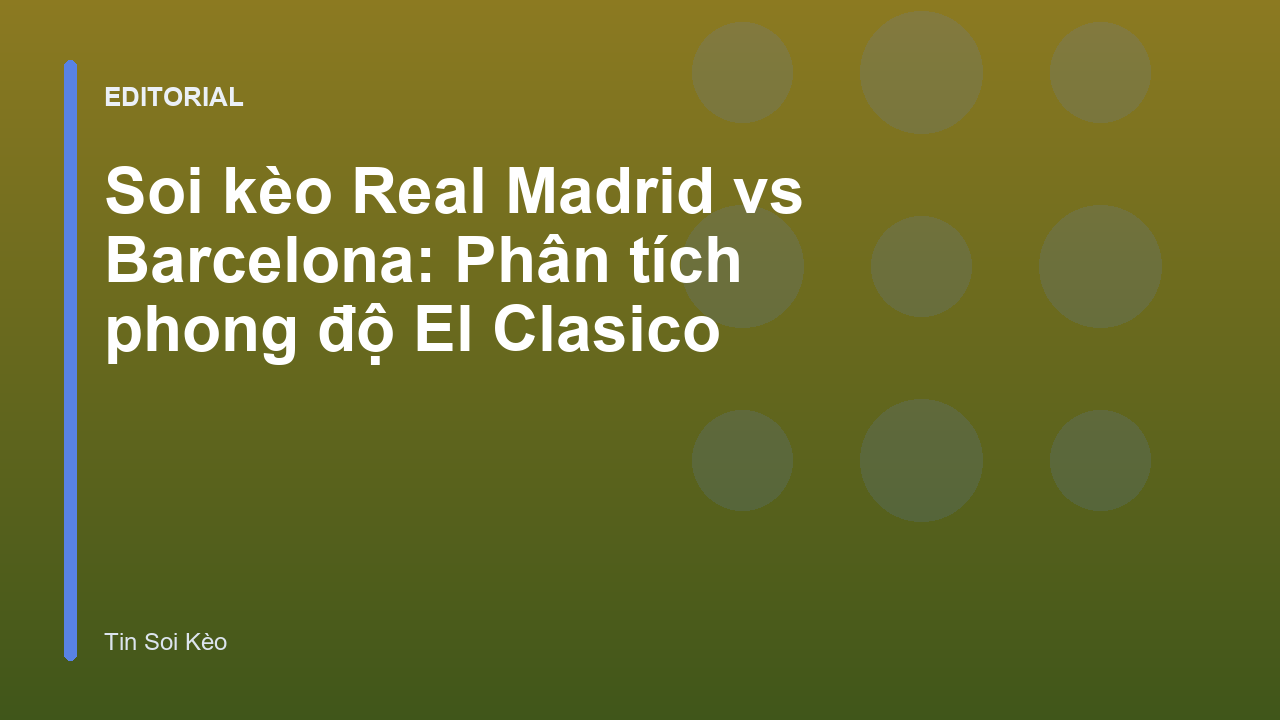 Real Madrid vs Barcelona El Clasico